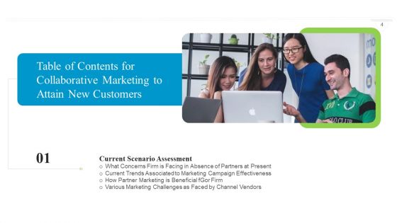 Collaborative Marketing To Attain New Customers Ppt PowerPoint Presentation Complete Deck With Slides