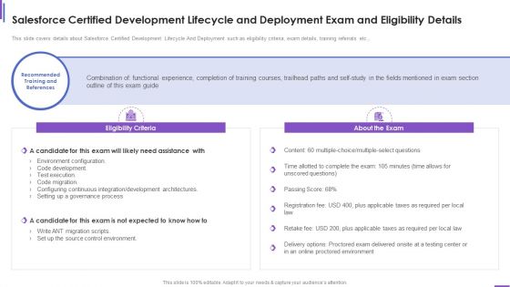 Collection Of Information Technology Certifications Salesforce Certified Development Lifecycle Structure PDF