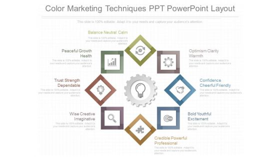 Color Marketing Techniques Ppt Powerpoint Layout