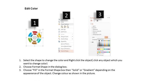 Colorful Circle Arrow Diagram Powerpoint Template