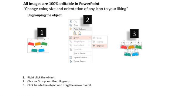 Colorful Hanging Tags With Icons Powerpoint Template