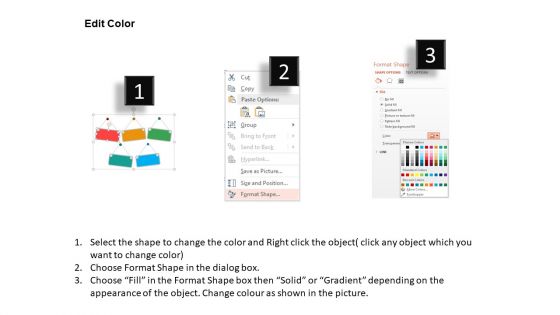 Colorful Hanging Tags With Icons Powerpoint Template