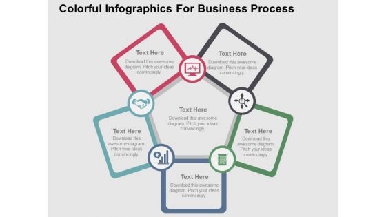 Colorful Infographics For Business Process Powerpoint Templates