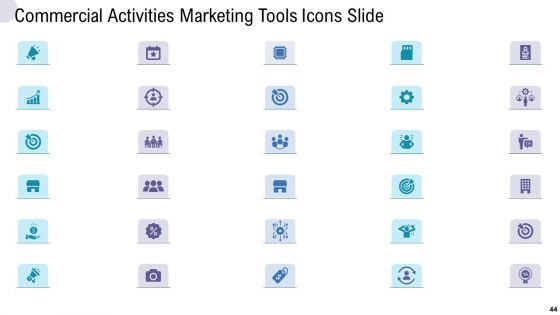 Commercial Activities Marketing Tools Ppt PowerPoint Presentation Complete Deck With Slides