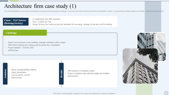 Commercial And Urban Architect Business Profile Ppt PowerPoint Presentation Complete With Slides