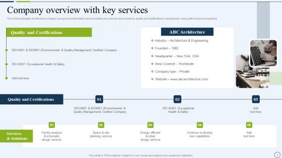Commercial And Urban Architect Business Profile Ppt PowerPoint Presentation Complete With Slides