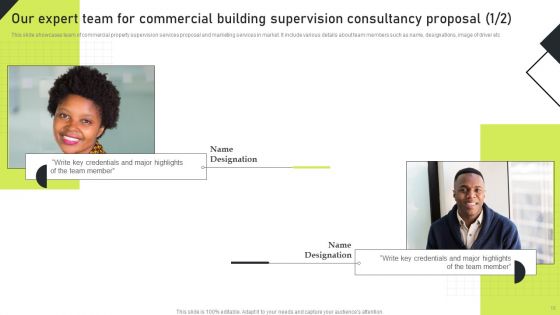 Commercial Building Supervision Consultancy Proposal Ppt PowerPoint Presentation Complete Deck With Slides