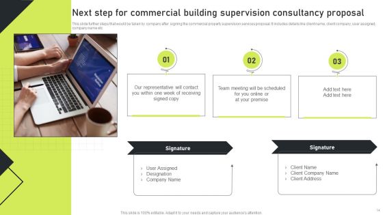 Commercial Building Supervision Consultancy Proposal Ppt PowerPoint Presentation Complete Deck With Slides