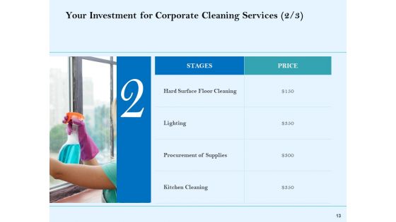 Commercial Cleaning Services Proposal Ppt PowerPoint Presentation Complete Deck With Slides