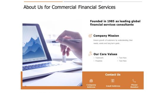 Commercial Financial Services Proposal Ppt PowerPoint Presentation Complete Deck With Slides