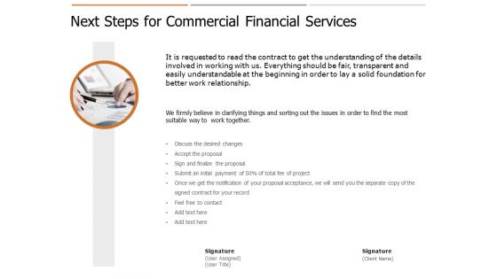 Commercial Financial Services Proposal Ppt PowerPoint Presentation Complete Deck With Slides