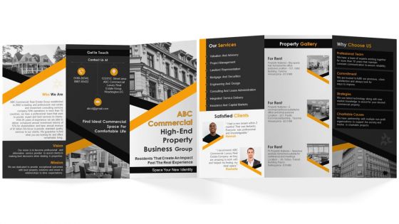 Commercial High End Property Business Brochure Trifold Commercial High End Property Business Brochure Trifold