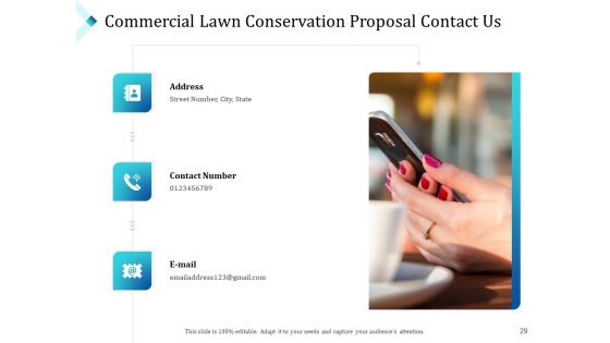 Commercial Lawn Conservation Proposal Ppt PowerPoint Presentation Complete Deck With Slides