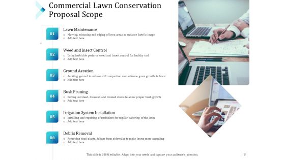 Commercial Lawn Conservation Proposal Ppt PowerPoint Presentation Complete Deck With Slides