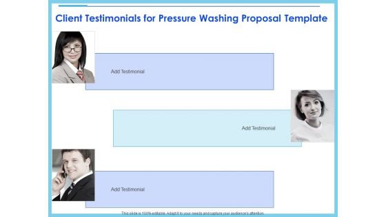 Commercial Pressure Washing Contract Template Client Testimonials For Pressure Washing Proposal Template Structure PDF