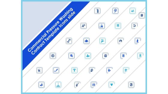 Commercial Pressure Washing Contract Template Icons Slide Inspiration PDF
