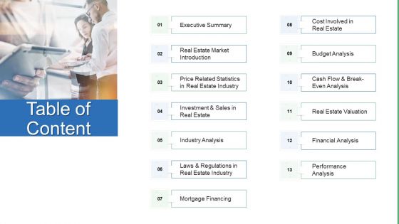 Commercial Property Administration And Advancement Table Of Content Summary PDF