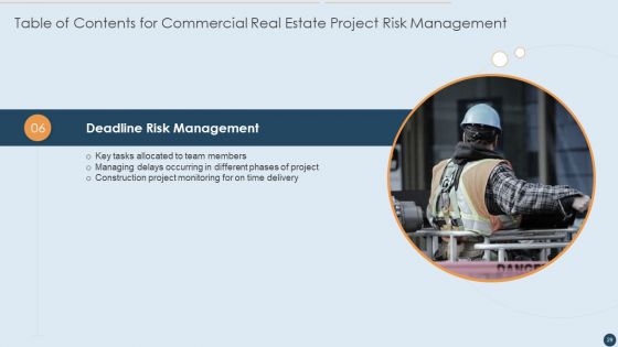 Commercial Real Estate Project Risk Management Ppt PowerPoint Presentation Complete Deck With Slides