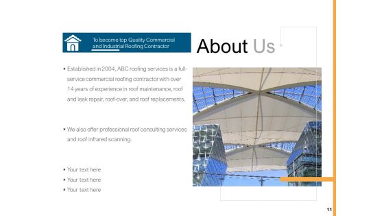 Commercial Roofing Proposal Ppt PowerPoint Presentation Complete Deck With Slides
