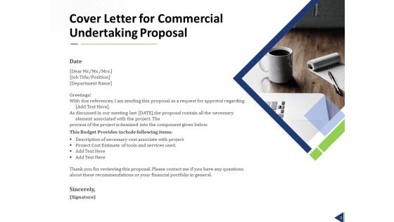 Commercial Undertaking Proposal Ppt PowerPoint Presentation Complete Deck With Slides
