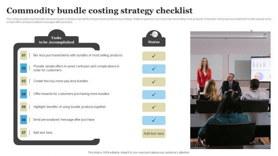 Commodity Bundle Costing Strategy Checklist Formats PDF Commodity Bundle Costing Strategy Checklist Formats PDF
