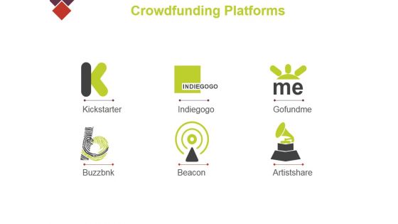 Common Crowdfunding Platforms Ppt PowerPoint Presentation Styles Master Slide