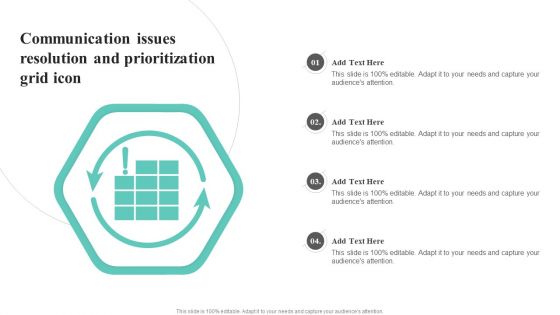 Communication Issues Resolution And Prioritization Grid Icon Mockup PDF Communication Issues Resolution And Prioritization Grid Icon Mockup PDF