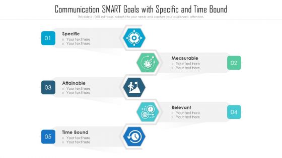 Communication SMART Goals With Specific And Time Bound Ppt PowerPoint Presentation Gallery Topics PDF