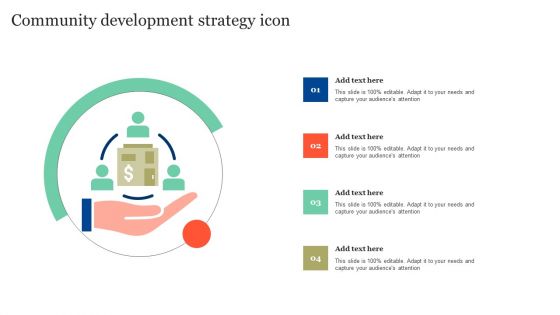 Community Development Strategy Icon Icons PDF