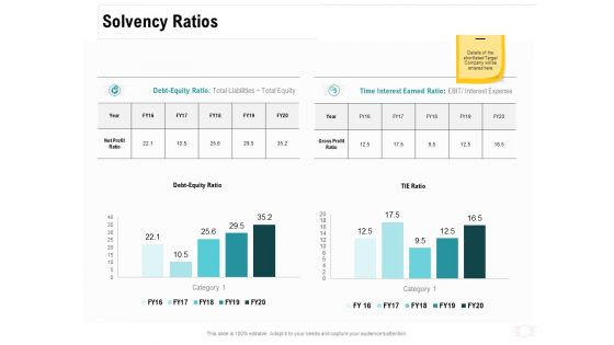 Company Amalgamation Solvency Ratios Ppt Gallery Graphics Design PDF