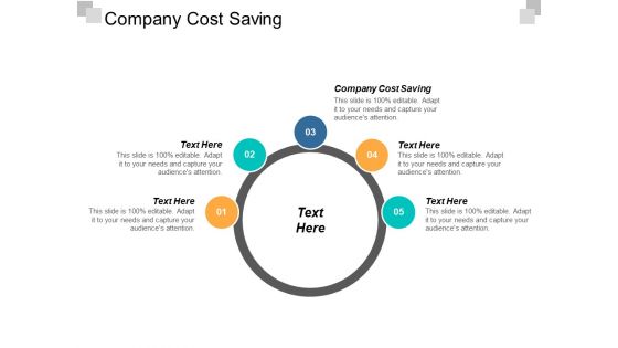 Company Cost Saving Ppt Powerpoint Presentation Deck Cpb