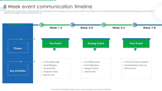 Company Event Communication 8 Week Event Communication Timeline Background PDF Company Event Communication 8 Week Event Communication Timeline Background PDF
