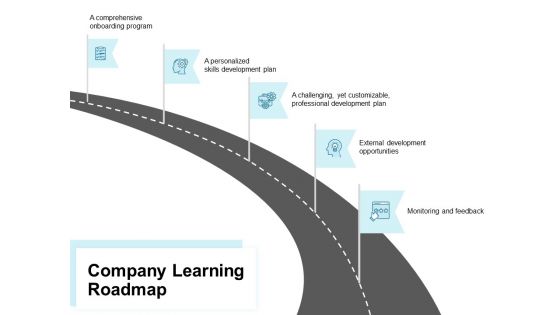 Company Learning Roadmap Ppt PowerPoint Presentation Infographics Slide Download