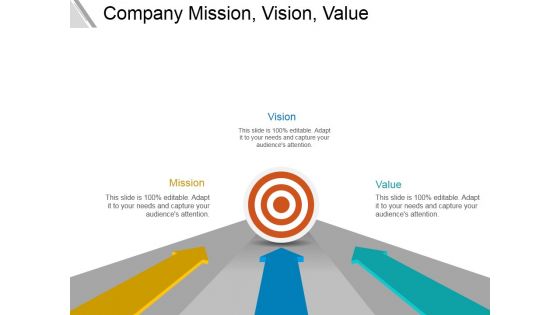 Company Mission Vision Value Ppt PowerPoint Presentation Icon Deck