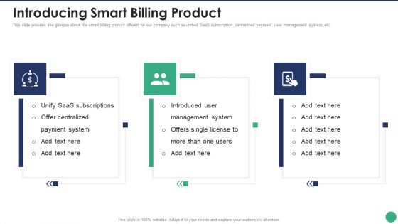 Company Pitch Deck Introducing Smart Billing Product Pictures PDF