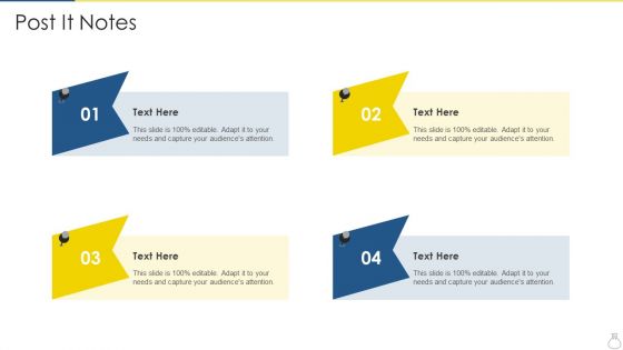 Company Recruitment Application Investor Funding Pitch Deck Post It Notes Download PDF