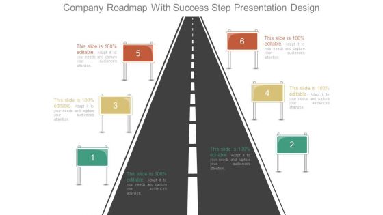 Company Roadmap With Success Step Presentation Design