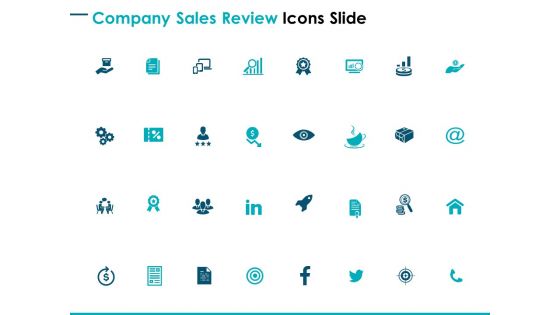 Company Sales Review Icons Slide Gears Ppt PowerPoint Presentation Inspiration Rules