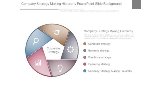 Company Strategy Making Hierarchy Powerpoint Slide Background Company Strategy Making Hierarchy Powerpoint Slide Background