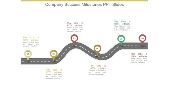 Company Success Milestones Ppt Slides