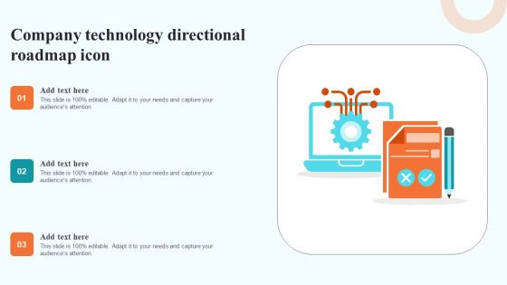 Company Technology Directional Roadmap Icon Download PDF