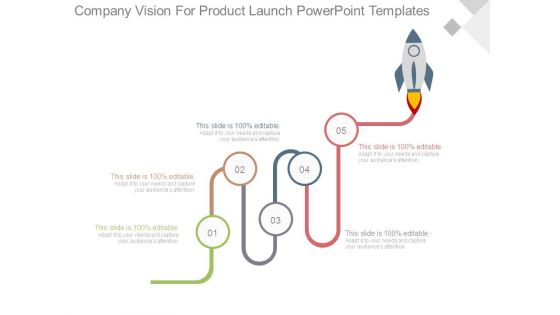 Company Vision For Product Launch Powerpoint Templates