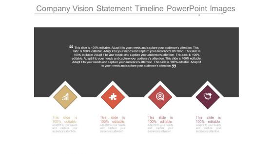 Company Vision Statement Timeline Powerpoint Images