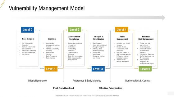 Company Vulnerability Administration Vulnerability Management Model Infographics PDF
