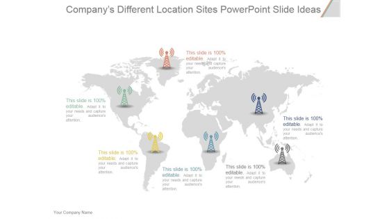 Companys Different Location Sites Ppt PowerPoint Presentation Professional