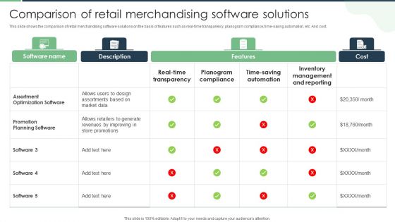 Comparison Of Retail Merchandising Software Solutions Rules PDF Comparison Of Retail Merchandising Software Solutions Rules PDF