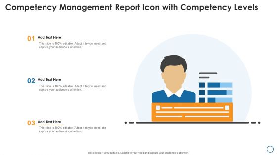Competency Management Report Icon With Competency Levels Microsoft PDF Competency Management Report Icon With Competency Levels Microsoft PDF