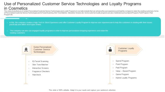 Competition Use Of Personalized Customer Service Technologies And Loyalty Programs In Cosmetics Download PDF