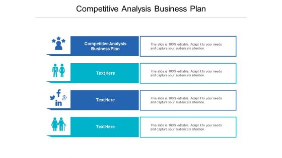 Competitive Analysis Business Plan Ppt PowerPoint Presentation Portfolio Structure Cpb