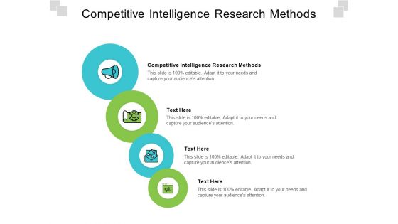 Competitive Intelligence Research Methods Ppt PowerPoint Presentation Pictures Samples Cpb Pdf